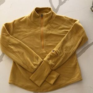 Free People Movement Great Heights Fleece Quarter Zip, Size Small